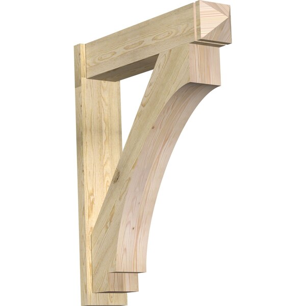 Ekena Millwork Imperial Arts & Crafts Rough Sawn Outlooker, Douglas Fir, 8"W x 36"D x 44"H OUT08X36X44IMP03RDF - main